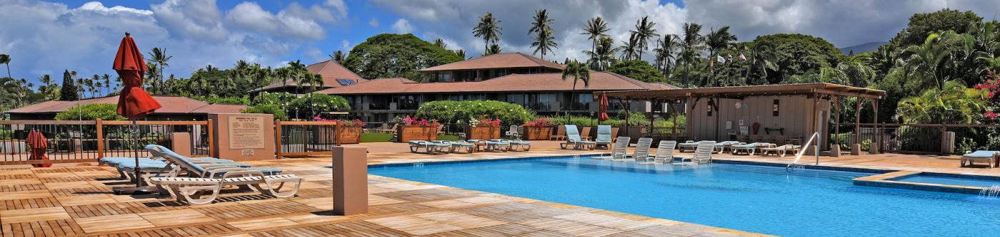 Maui Eldorado Main  Whale Pool with new wooden deck